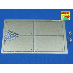 Tiger II Henshel- Vol.4- Armour for grilles, 1/16 - Aber Models 16037