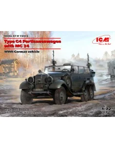 Type G4 Partisanenwagen with MG 34, WWII German vehicle, 1/72 - ICM...