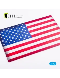 USA Flag - Base - Acrylic 3 mm (280 x 180 mm) (170 g), 1/72 - Kelik... 2