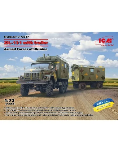 ZiL-131, Truck with trailer Armed Forces of Ukraine, 1/72 - ICM 72817