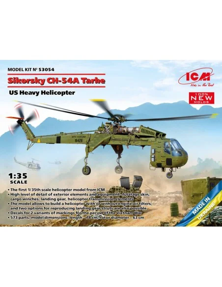Sikorsky CH-54A Tarhe, US Heavy Helicopter (100% new molds), 1/35 -...