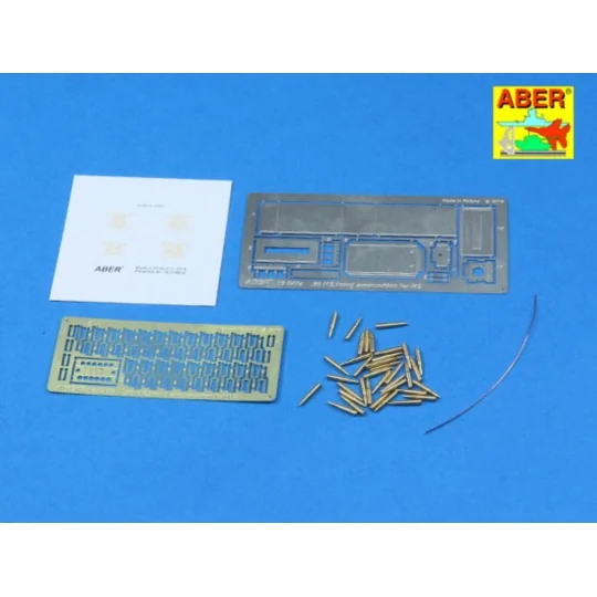 .50 cal. Amuunition with box set for M2 MG, 1/16 - Aber Models 16047