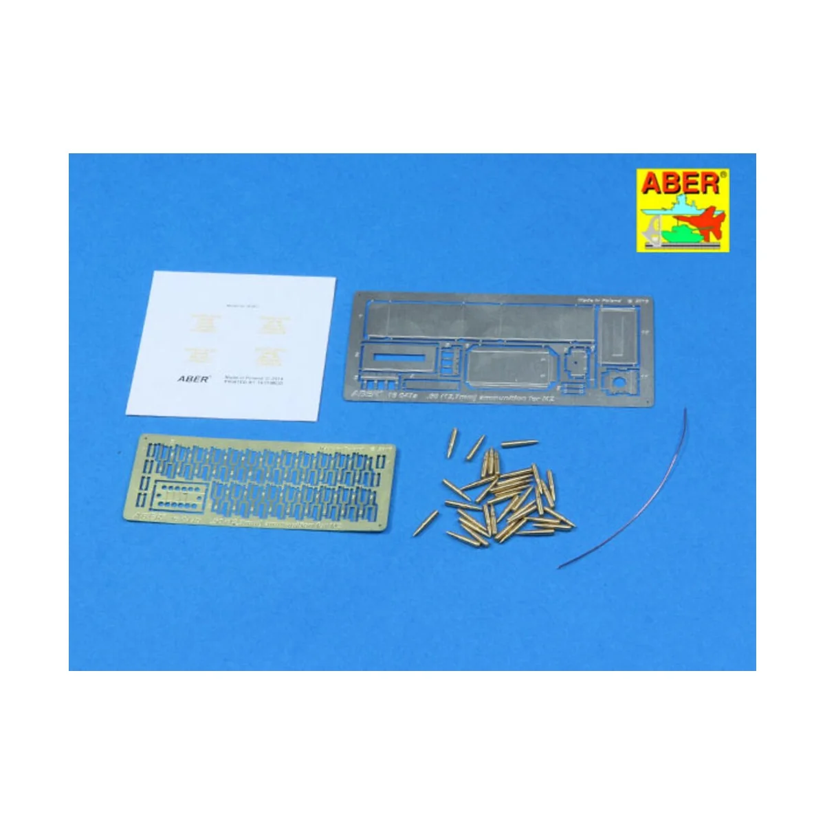 .50 cal. Amuunition with box set for M2 MG, 1/16 - Aber Models 16047