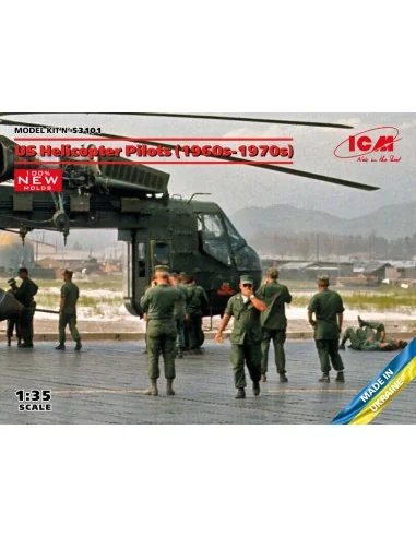 US Helicopter Pilots (1960s-1970s) (100% new molds), 1/35 - ICM 53101