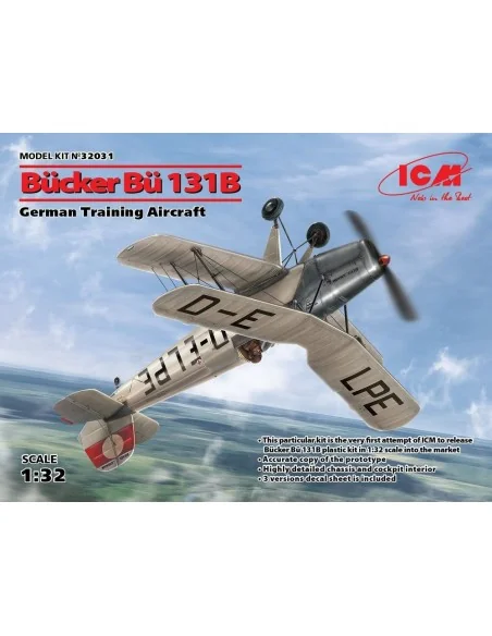 Bücker Bü 131B, German Training Aircraft, 1/32 - ICM 32031