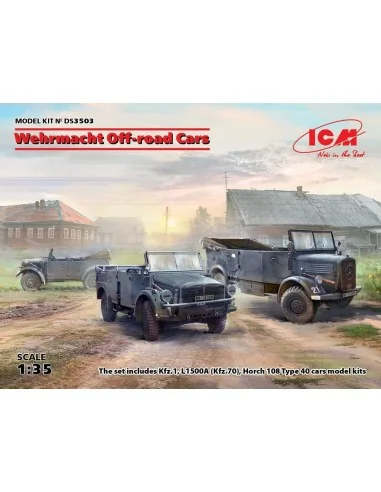 Wehrmacht Off-road Cars (Kfz1, Horch 108 Typ 40, L1500A), 1/35 - IC...