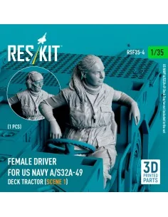 Female driver for US NAVY A/S32A-49 Deck Tractor (scene 1) (1 pcs) ...