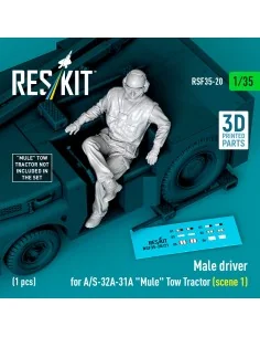 Male driver for A/S-32A-31A Mule Tow Tractor (scene 1) (1 pcs) (3D ...