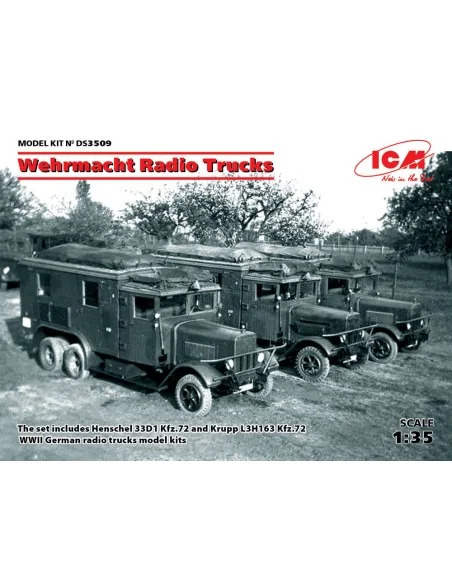 Wehrmacht Radio Trucks(Henschel 33D1 Kfz.72, Krupp L3H163 Kfz.72), ...