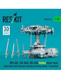 MH-60L, UH-60A, HH-60G folded main rotor with blade fold restraint ... 2