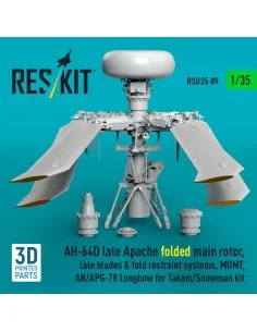AH-64D late Apache folded main rotor, late blades & fold restraint ... 2