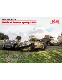 Battle of France, spring 1940 (Panhard 178 AMD-35, FCM 36, Laffly V...