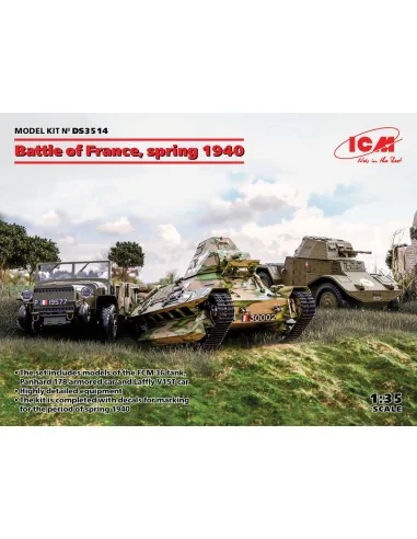 Battle of France, spring 1940 (Panhard 178 AMD-35, FCM 36, Laffly V...
