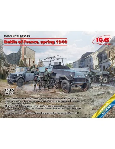 Battle of France, spring 1940. German combat vehicles, 1/35 - ICM D...
