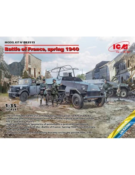 [NO_DESC] Battle of France, spring 1940. German combat vehicles, 1/...
