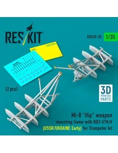 Mi-8 Hip weapon mounting frame with BD3-57KrV (USSR/UKRAINE Early) ...
