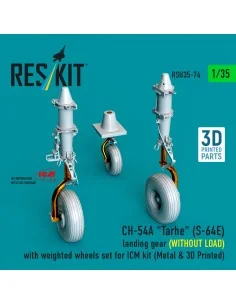 CH-54A Tarhe(S-64E) landing gear (WITHOUT LOAD) with weighted wheel...