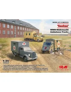 'Sankas' WWII Wehrmacht Ambulance Trucks, 1/35 - ICM DS3523