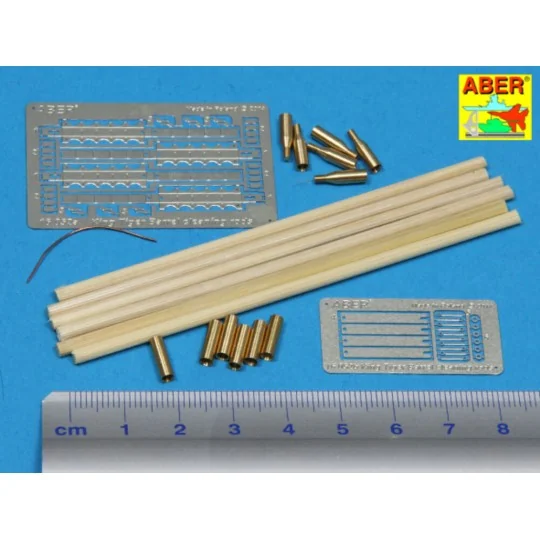 Barrel cleaning rods for Tiger II, 1/16 - Aber Models 16052