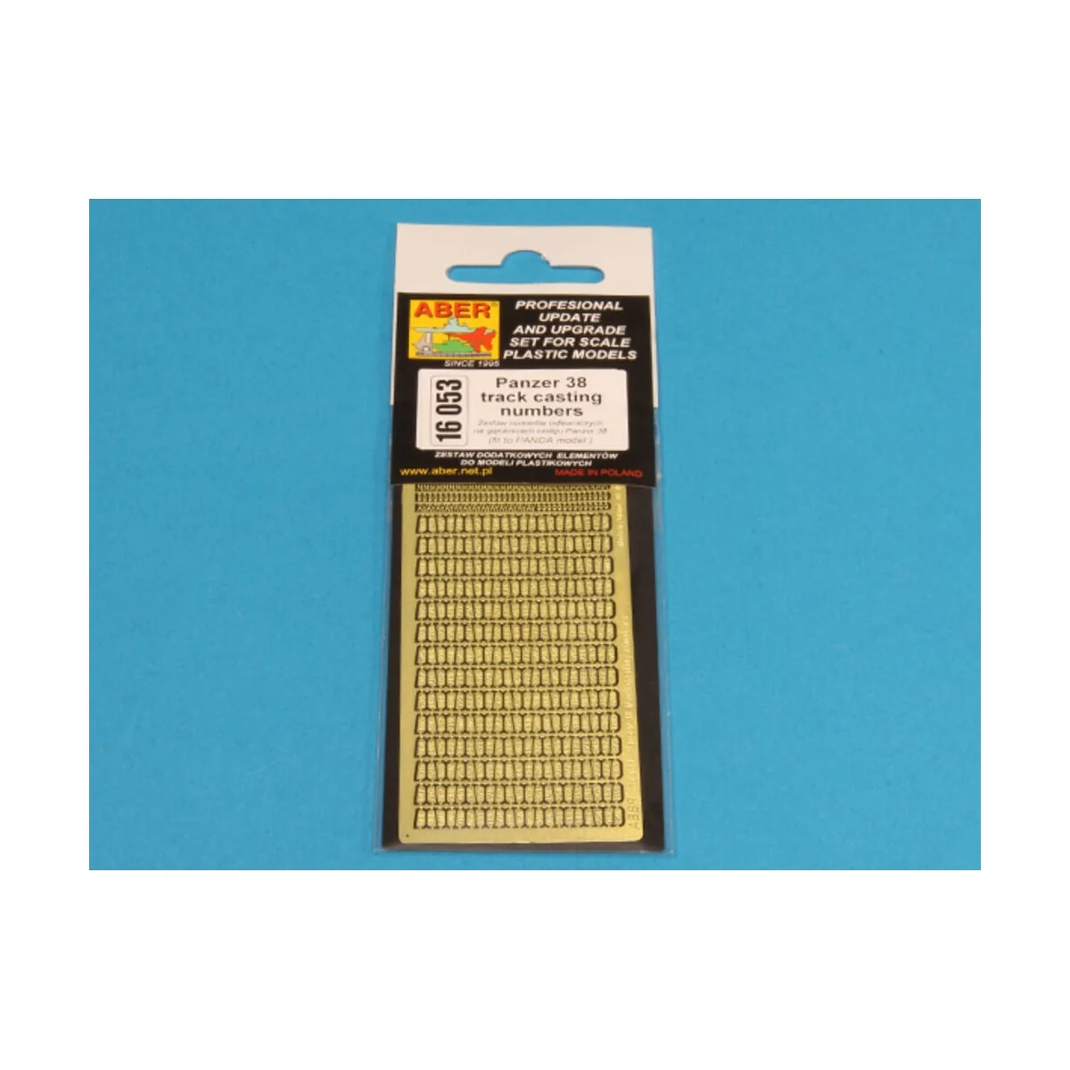 Panzer 38 track numbers - Aber Models 16053