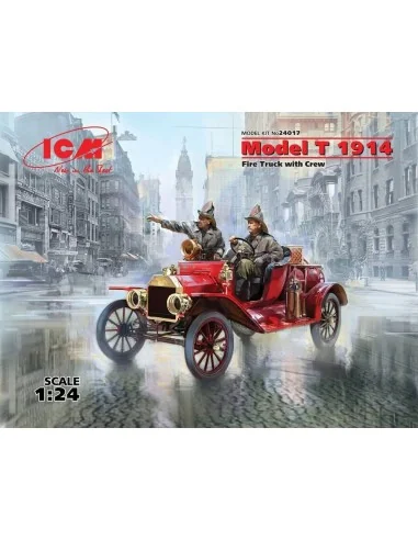 [NO_DESC] Model T 1914 Fire Truck with Crew, 1/24 - ICM 24017