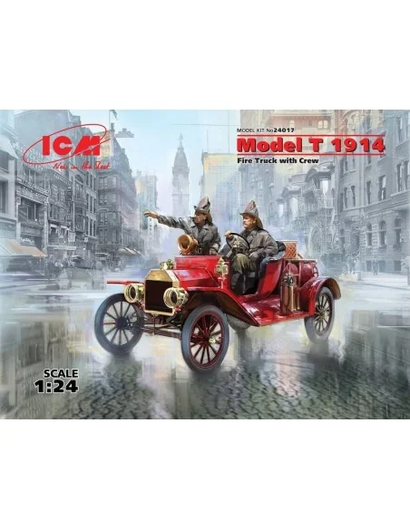 Model T 1914 Fire Truck with Crew, 1/24 - ICM 24017