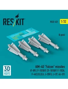 AIM-4D Falcon missiles (4 pcs) (F-89J, F-101B/F, CF-101B/F, F-102A,...