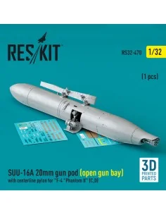 SUU-16A 20mm gun pod (open gun bay) with centerline pylon for F-4 P... 2