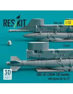 GBU-62 (JDAM-ER) bombs with pylons for Su-27 (2 pcs) (3D Printed), ... 2