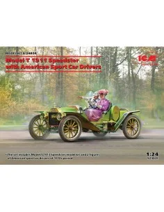 Model T 1913 Speedster with American Sport Car Drivers, 1/24 - ICM ...