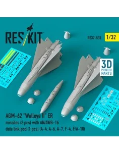 AGM-62 Walleye II ER missiles (2 pcs) with AN/AWG-16 data link pod ...