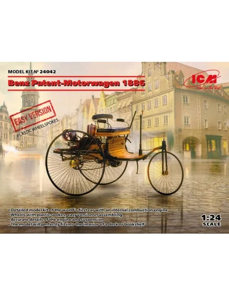 Benz Patent-Motorwagen 1886 (EASY version plastic wheel-spokes), 1/...