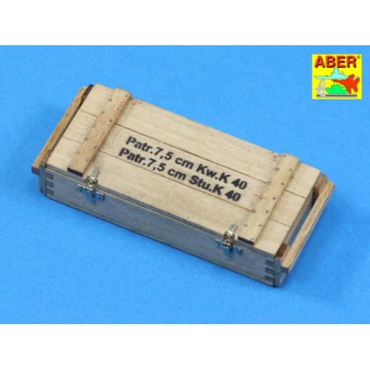 Transport boxes with 6 ammo PzKpfw. IV, 1/16 - Aber Models 16057