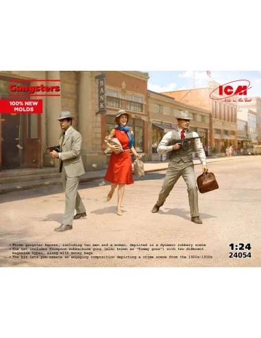 [NO_DESC] Gangsters (3 figures), 1/24 - ICM 24054