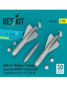 AGM-62 Walleye I missiles (2 pcs) with AN/AWG-16 data link pod (1 p...