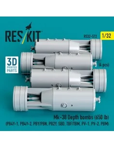 Mk-38 Depth bombs (650 lb) (4 pcs) (PB4Y-1, PB4Y-2, PBY/PBN, PB2Y, ... 2