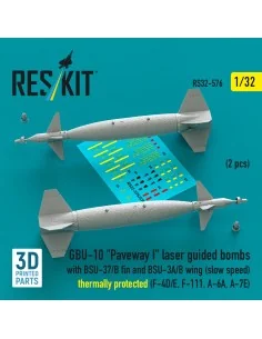 GBU-10 Paveway I laser guided bombs with BSU-37/B fin and BSU-3A/B ...