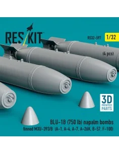 BLU-1B (750 lb) napalm bombs finned MXU-393/B (4 pcs) (A-1, A-4, A-... 2