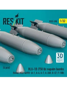 BLU-1B (750 lb) napalm bombs finned MXU-469/B (4 pcs) (A-1, A-4, A-... 2