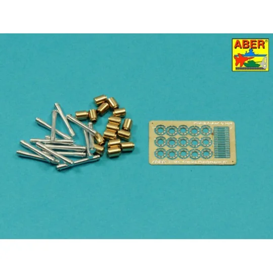 German Stielhandgranate 24 –set of 15 pcs. All metal parts, 1/16 - ...