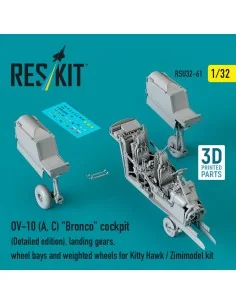OV-10 (A, C) Bronco cockpit (Detailed edition), landing gears, whee...