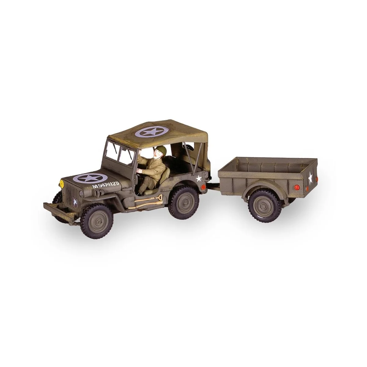 US 1/4 Ton Truck 'n Trailer, 1/35 - Heller 81105