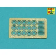 German Stielhandgranate 24 –set of 15 pcs. All metal parts, 1/16 - ...