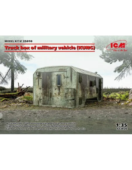 Truck box of military vehicle (KUNG), 1/35 - ICM 35010