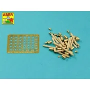 German Stielhandgranate 24 –set of 15 pcs. Metal and wood parts - A...