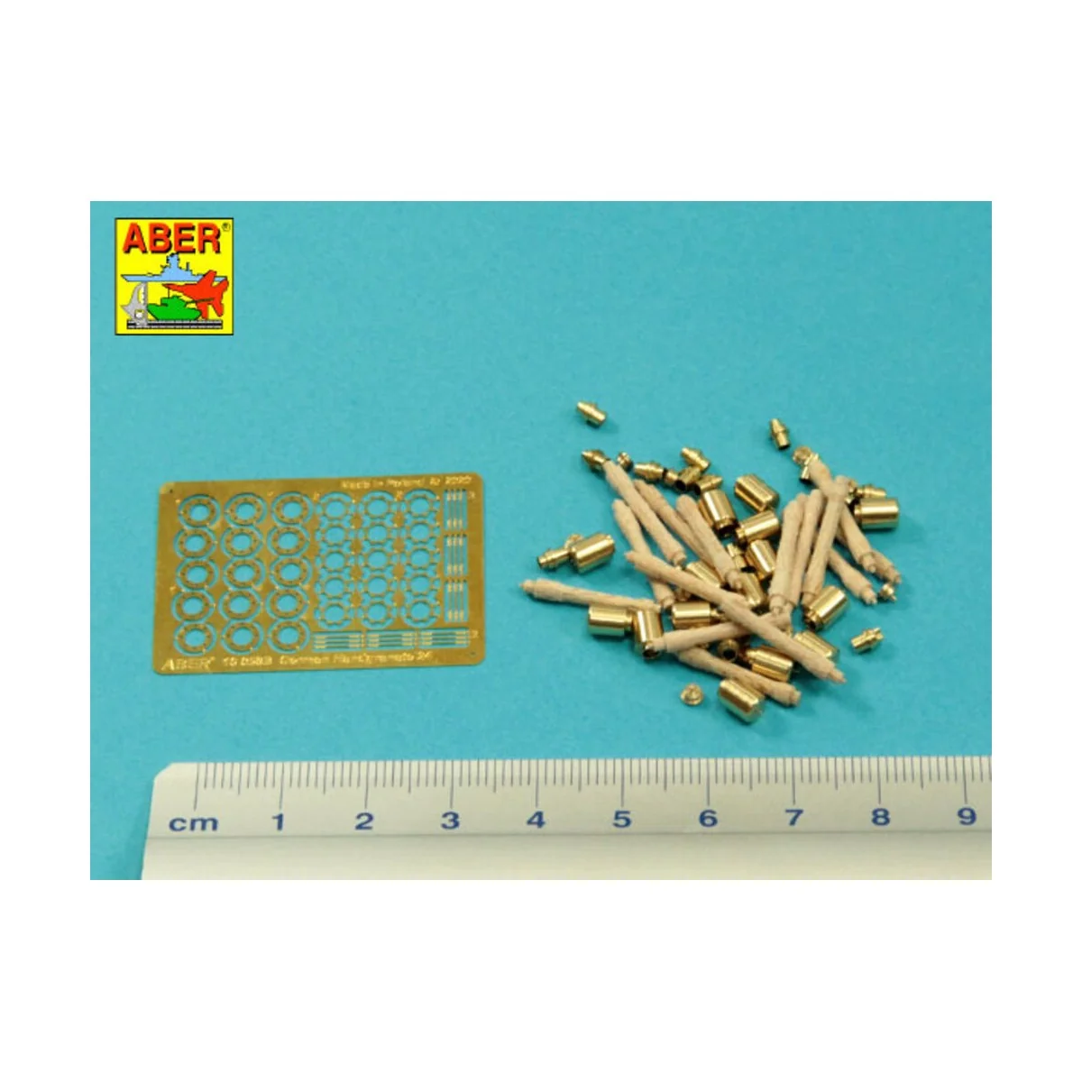 German Stielhandgranate 24 –set of 15 pcs. Metal and wood parts, 1/...