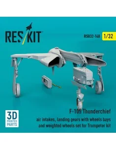 F-105 Thunderchief air intakes, landing gears with wheels bays and ... 2