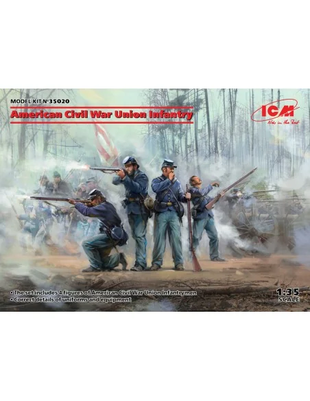 American Civil War Union Infantry, 1/35 - ICM 35020