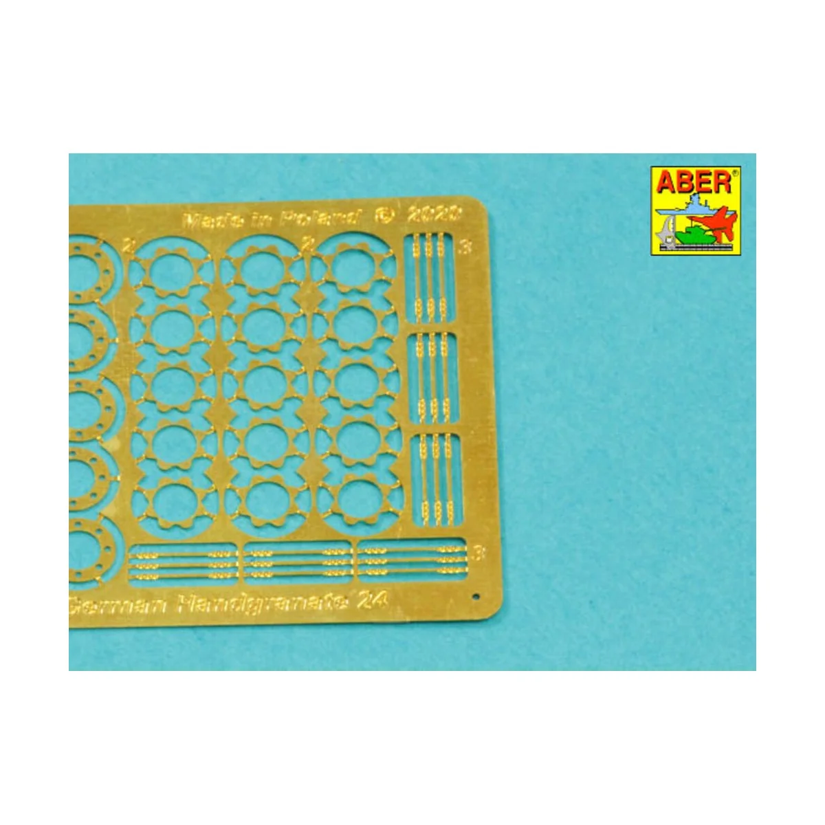 German Stielhandgranate 24 –set of 15 pcs. Metal and wood parts, 1/...