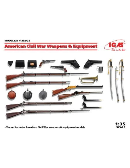 American Civil War Weapons & Equipment, 1/35 - ICM 35022